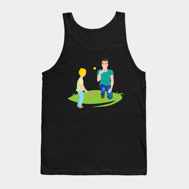 Father s Day baseball Tank Top by holidaystore